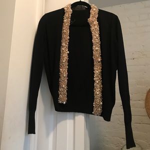 Vintage Pearl Embellished Cardigan